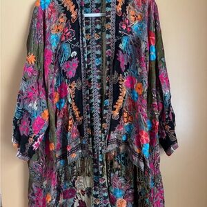 Floral Multicolor Women's Kimono Jacket